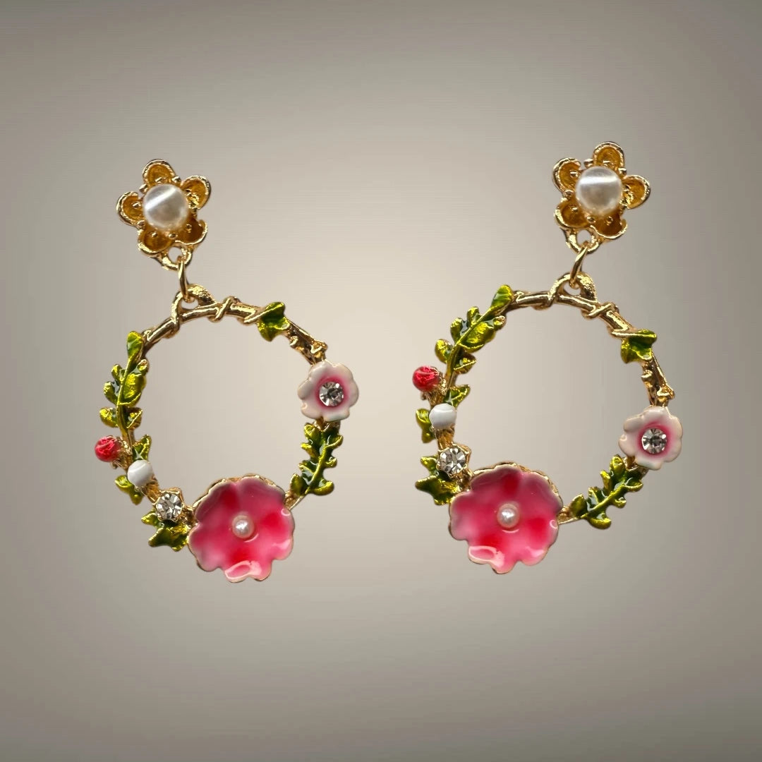 Spring Bloom Floral Necklace Set