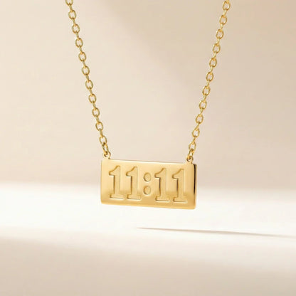 18KT Gold Plated 11:11 Manifest Necklace