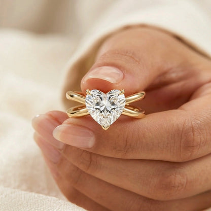Adjustable, 18Kt Gold Plated luxe Solitaire Designer Ring