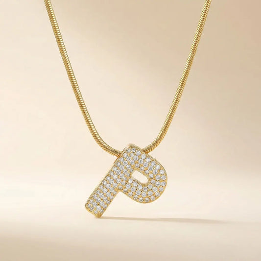 18KT Gold Plated Shine On Me – Initial P Chain