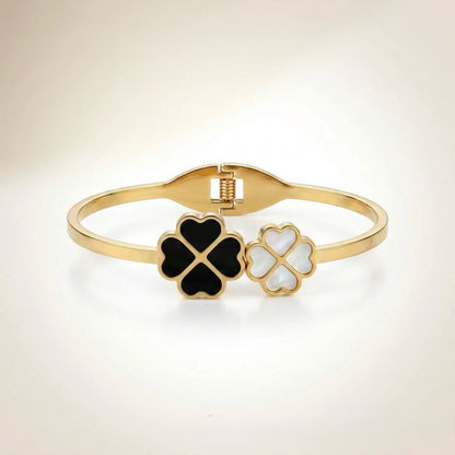 18Kt Gold Plated Luxe Double Clover Bracelet