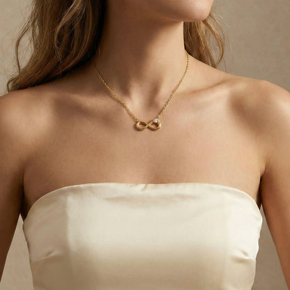 18KT Gold Plated Infinity Mini Spark Pendant