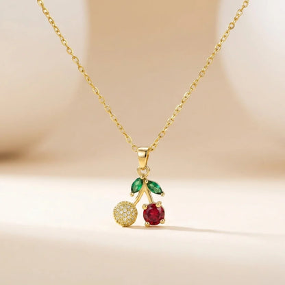 18KT Gold Plated Cherry Pop Pendant