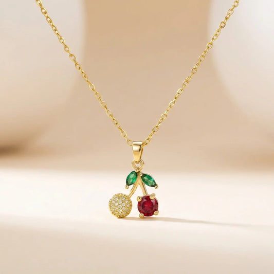 18KT Gold Plated Cherry Pop Pendant