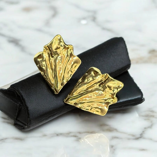 Bold Sculpted Earrings – Anti-Tarnish & Lightweight