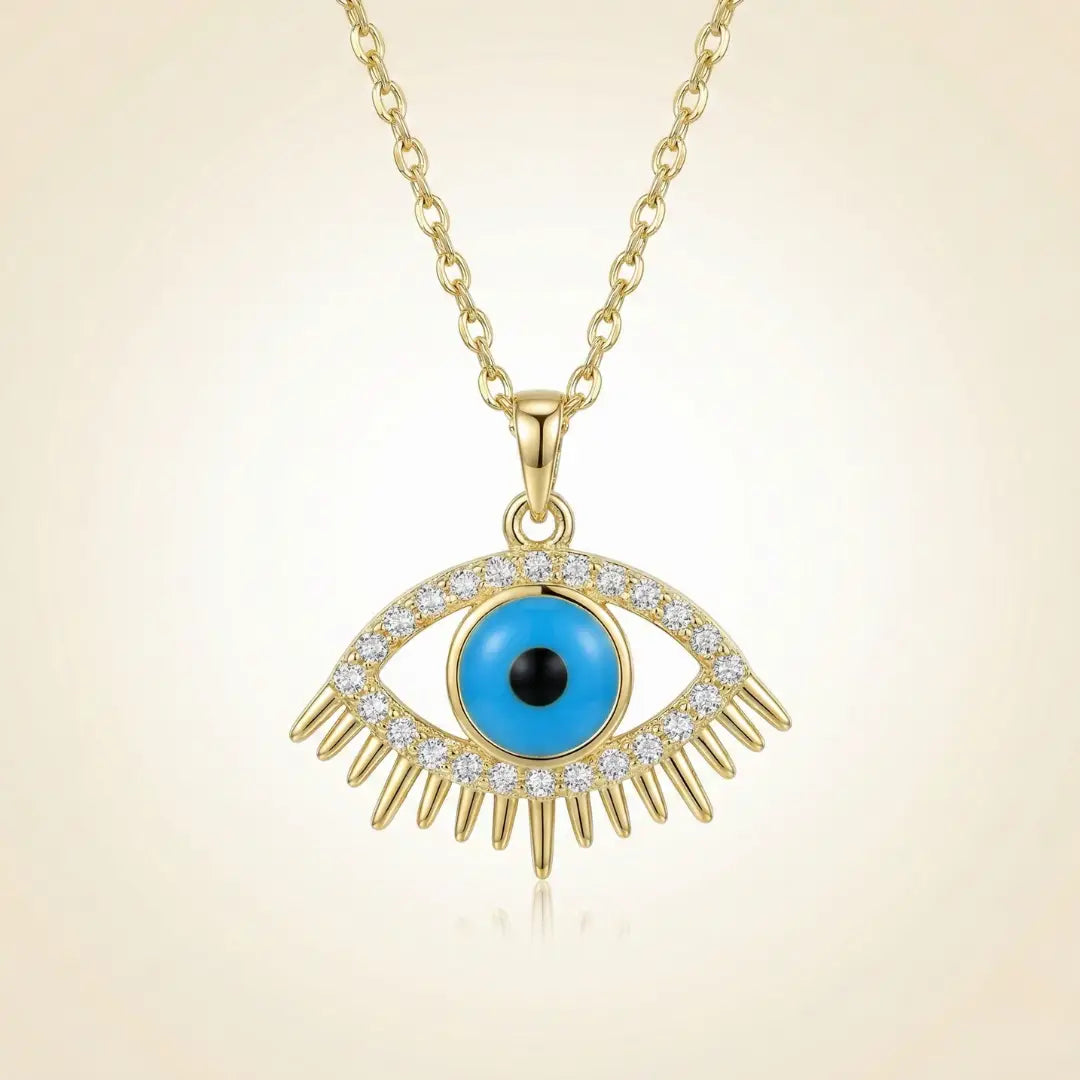 18KT Gold Plated Evil Eye Divine Gaze Pendant