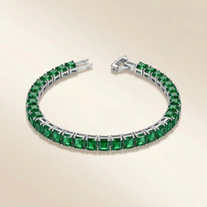 Classic Green Cubic Zirconia Tennis Bracelet