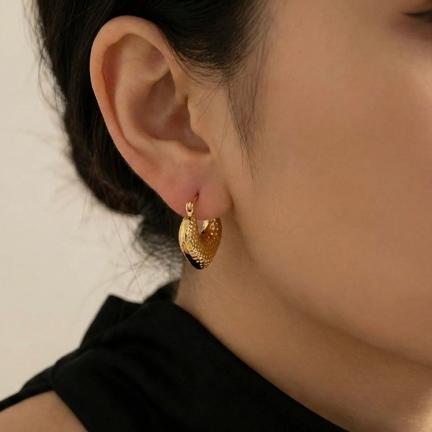 18KT Gold Plated Mini Luxe Hoops