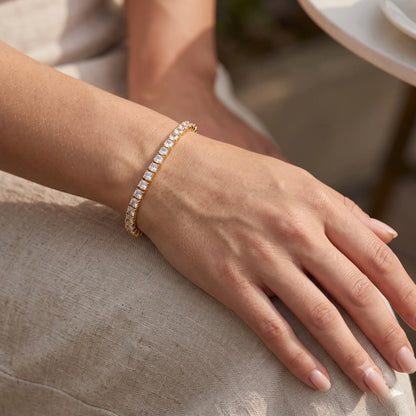 Classic Gold Cubic Zirconia Tennis Bracelet