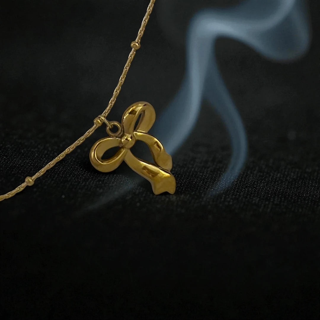 Delicate Bow Romance Pendant