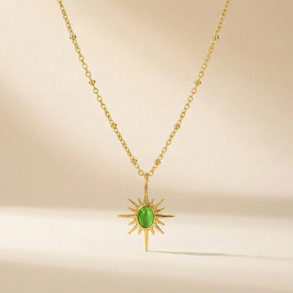 18KT Gold Plated Celestial Starburst Necklace