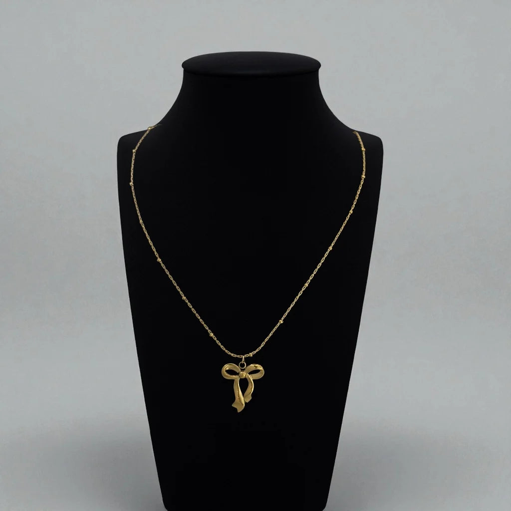 Delicate Bow Romance Pendant