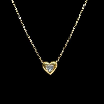 Mini Heart Glow Pendant Necklace