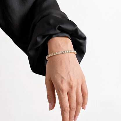 Classic Gold Cubic Zirconia Tennis Bracelet