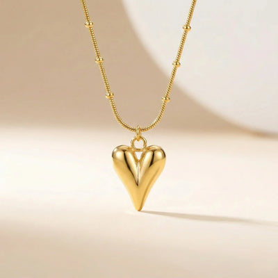18KT Gold Plated Minimal Luxe Heart Pendant