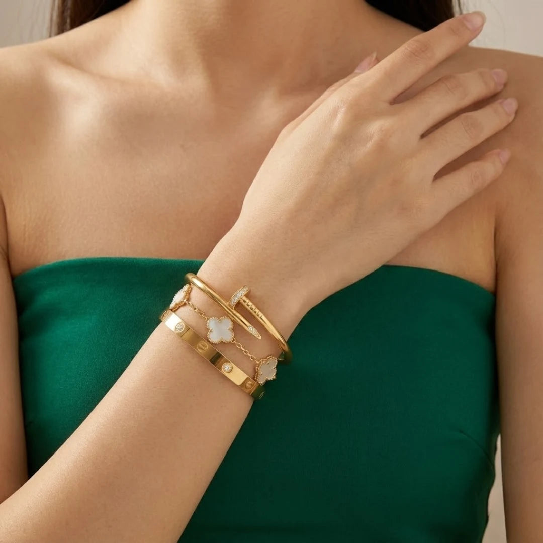 18KT Gold Plated Royal 3-in-1 Glam Stack