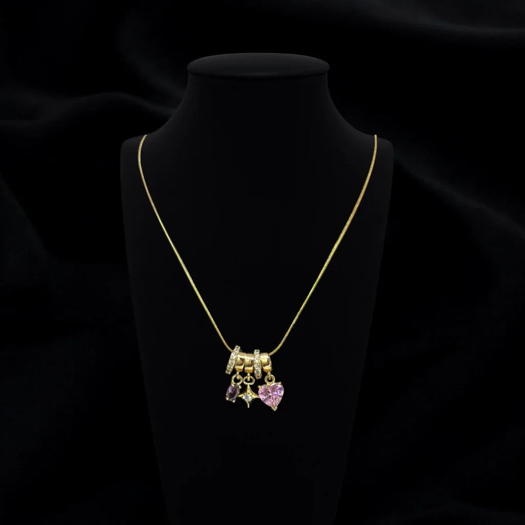 Pink Pulse Charm Pendant