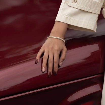 Classic Gold Cubic Zirconia Tennis Bracelet