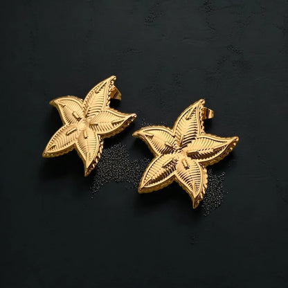 Ocean Charm Star Earrings - 18K Gold Plated & Waterproof