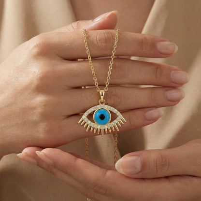18KT Gold Plated Evil Eye Divine Gaze Pendant