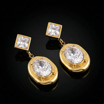18KT Gold Plated Timeless Radiance Statement Drops