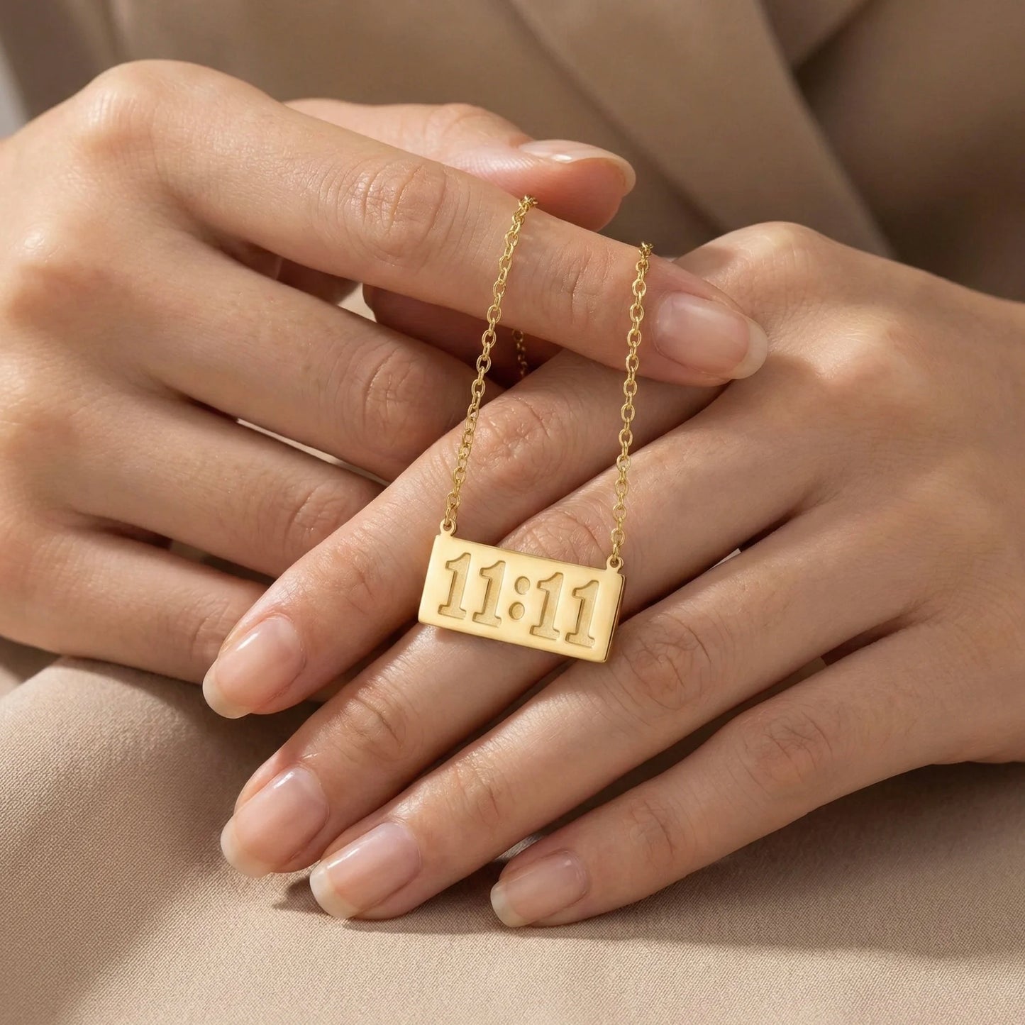 18KT Gold Plated 11:11 Manifest Necklace