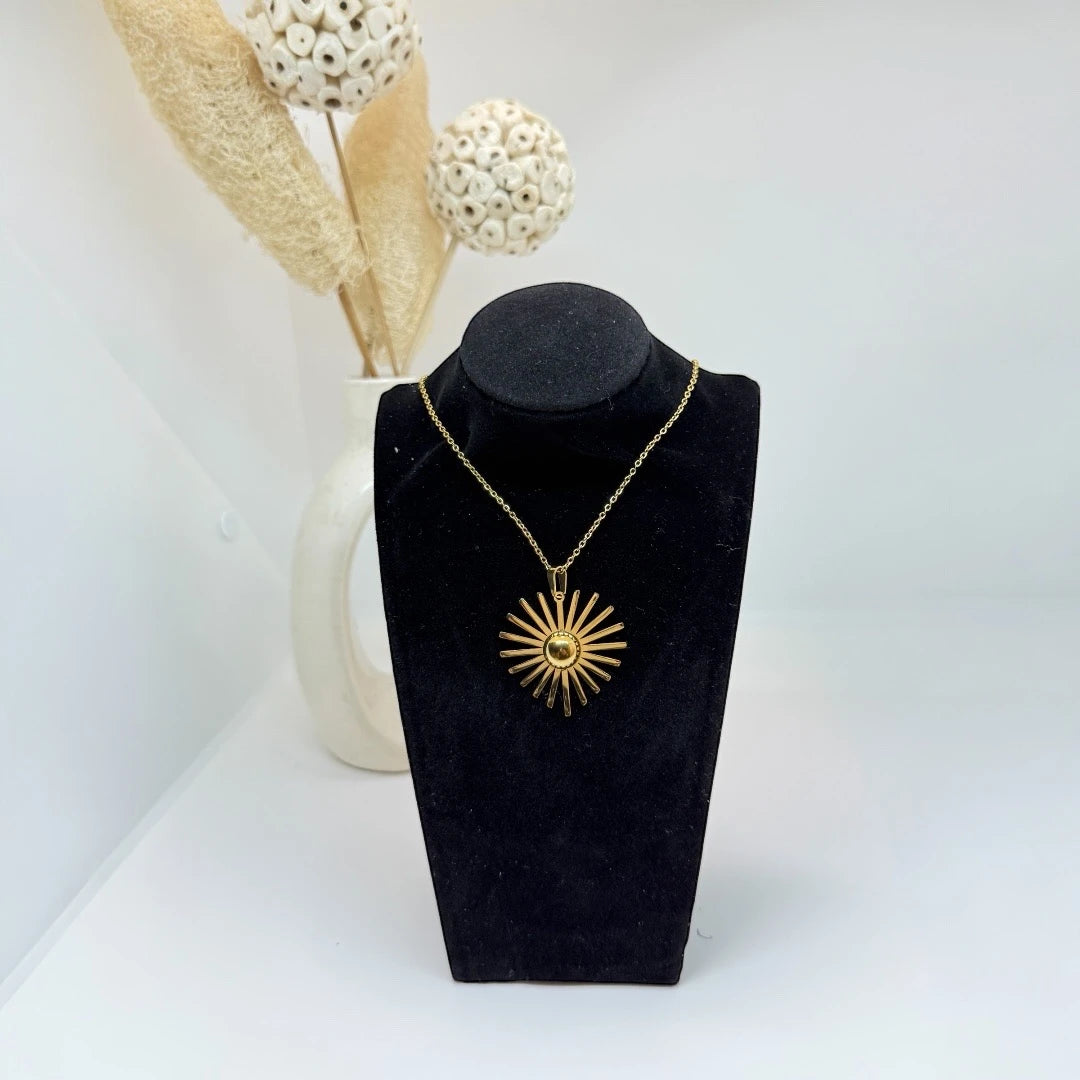 Sunburst Glow Pendant Necklace