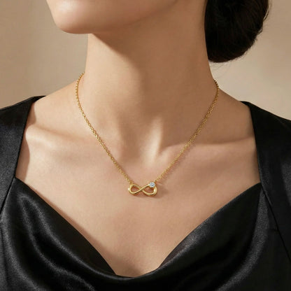 18KT Gold Plated Infinity Mini Spark Pendant