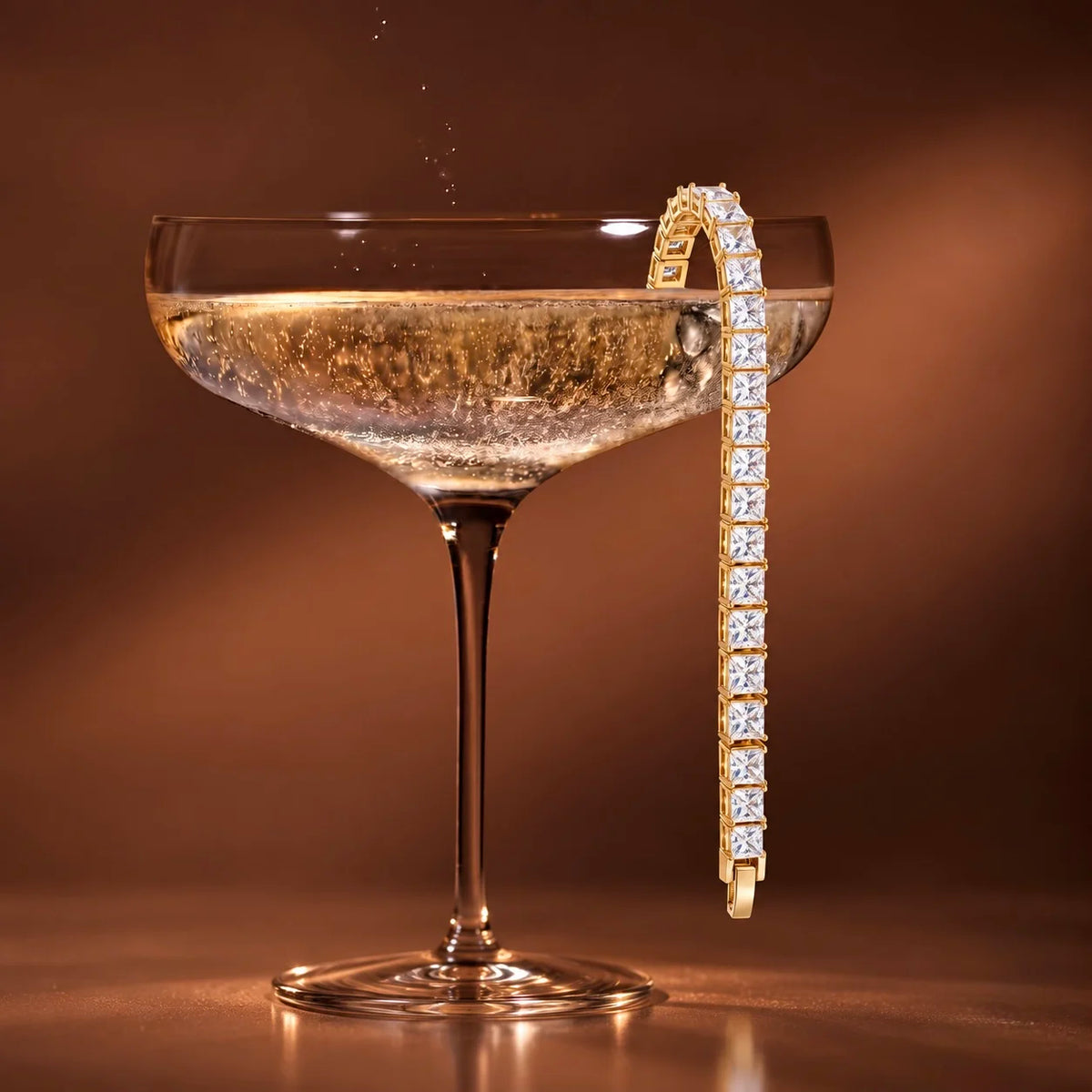Classic Gold Cubic Zirconia Tennis Bracelet