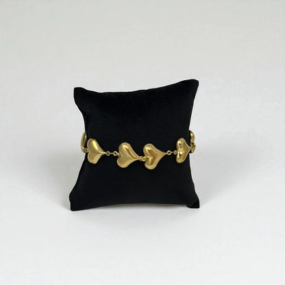 Golden Hearts Chain Bracelet