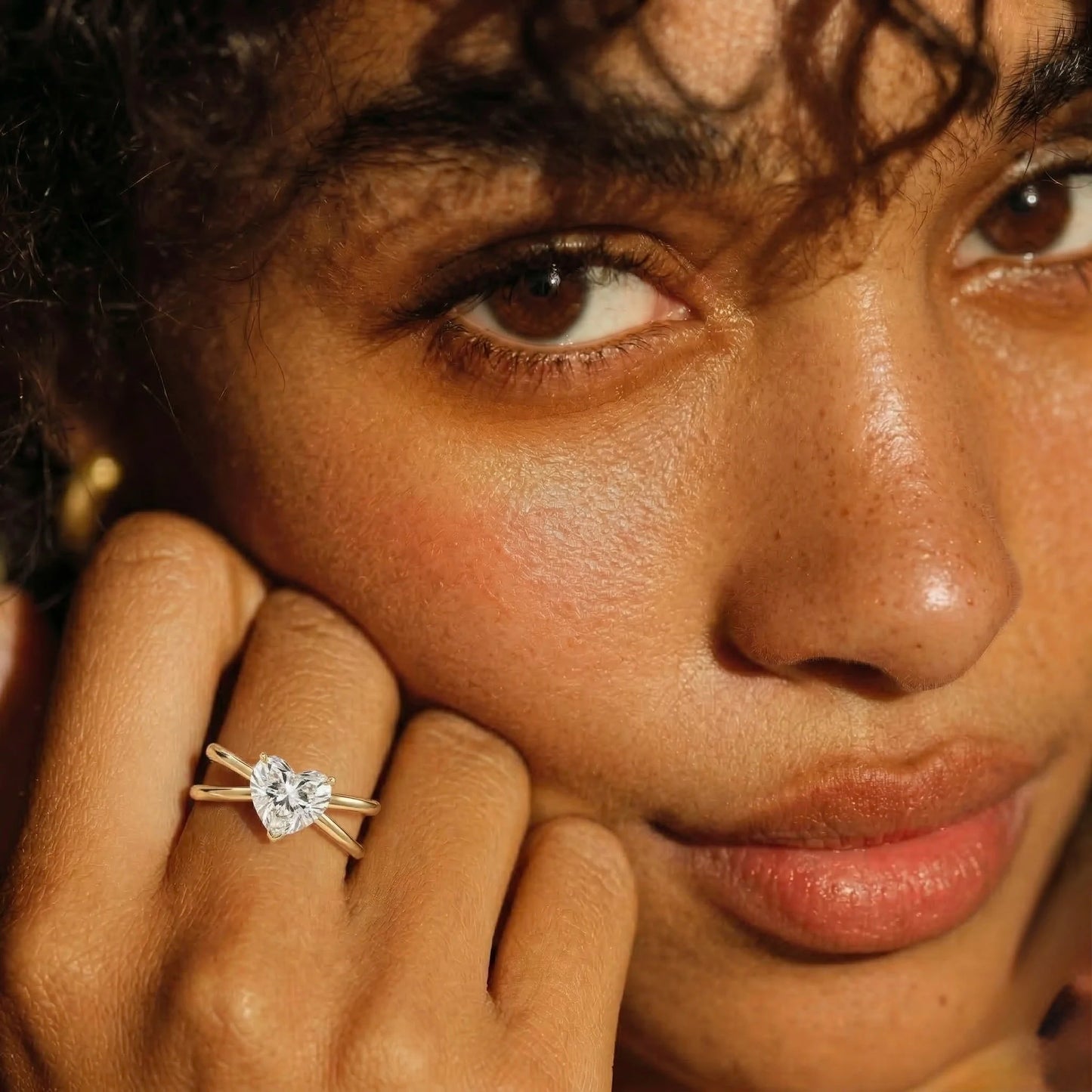 Adjustable, 18Kt Gold Plated luxe Solitaire Designer Ring