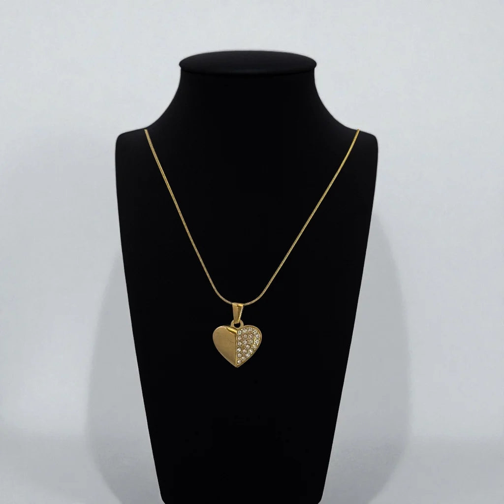 Half Spark Heart Luxe Pendant