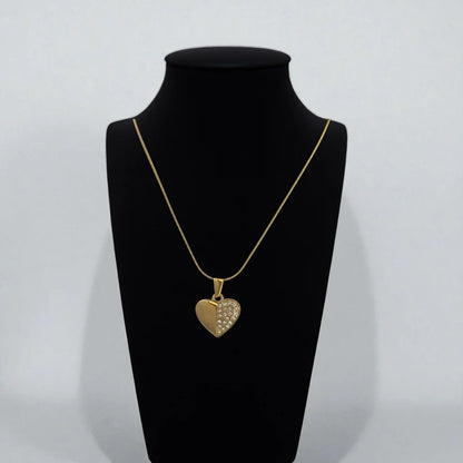 Half Spark Heart Luxe Pendant