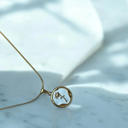 Floral Whisper Pendant Necklace