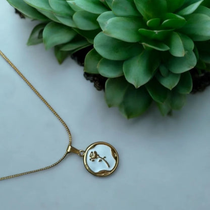 Floral Whisper Pendant Necklace