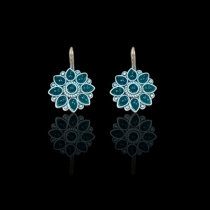JH Mandala Flower Drop Earrings