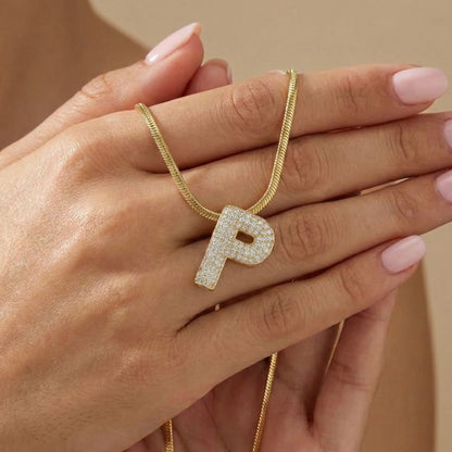 18KT Gold Plated Shine On Me – Initial P Chain
