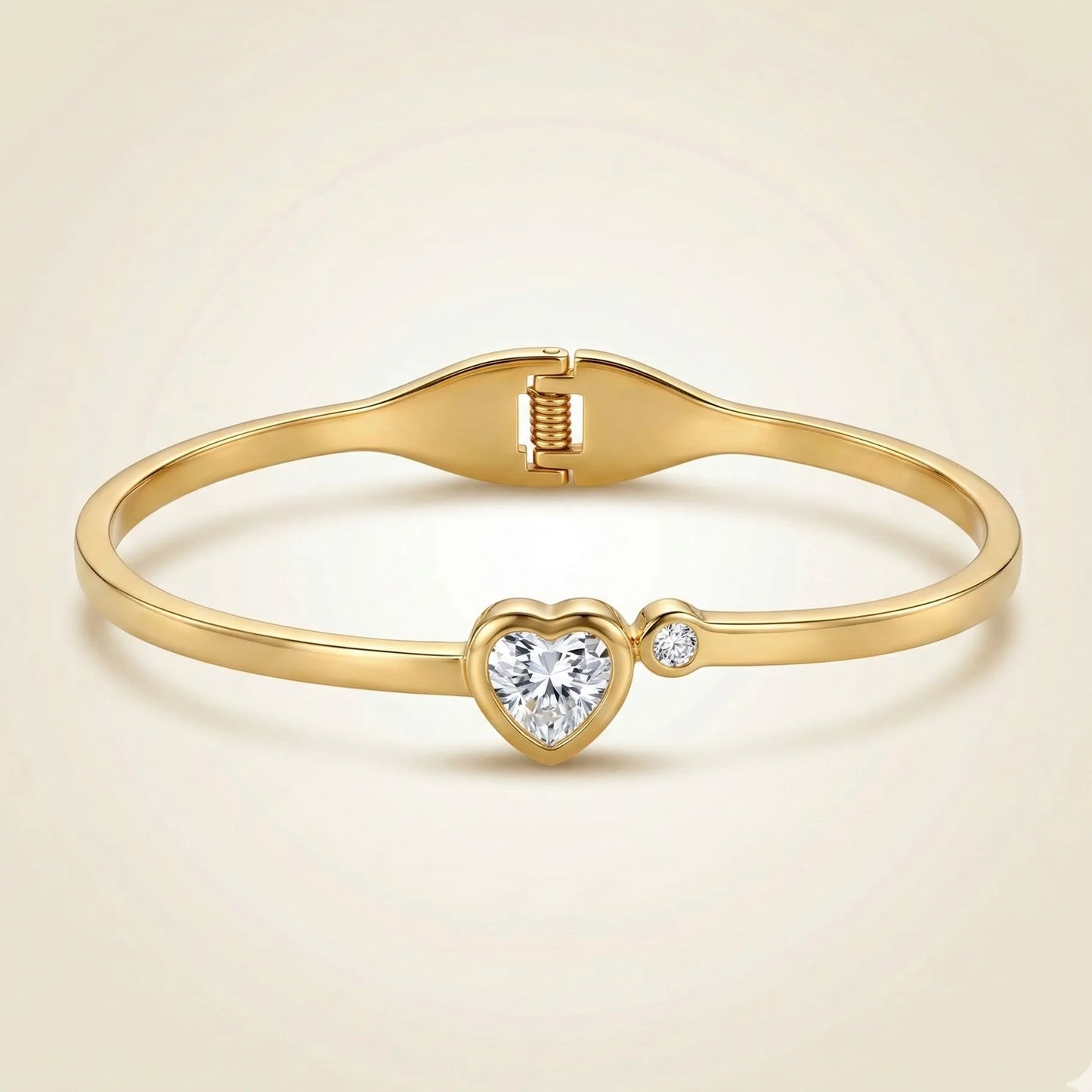 Crystal Love Gold Bracelet