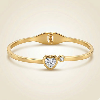 Crystal Love Gold Bracelet