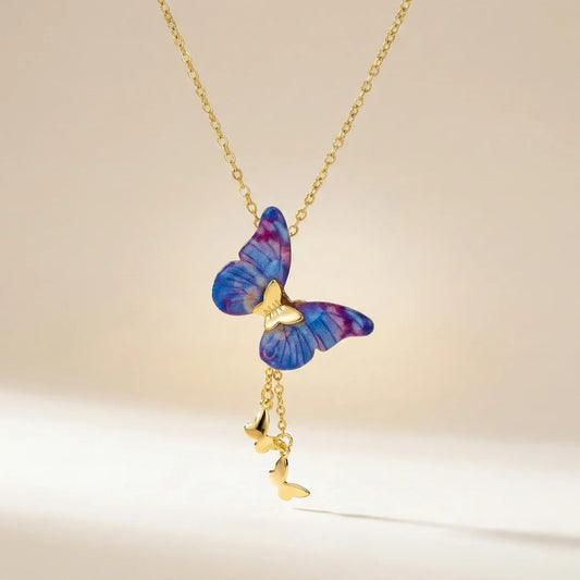18KT Gold Plated Dreamfly Butterfly Necklace