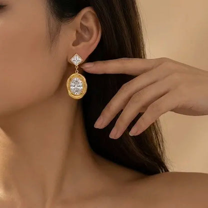 18KT Gold Plated Timeless Radiance Statement Drops