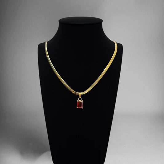 Regal Red Royale Pendant Necklace