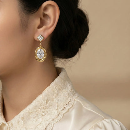 18KT Gold Plated Timeless Radiance Statement Drops