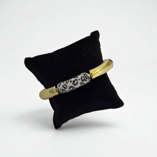 18KT Gold Plated Bold Instinct Resin Bracelet