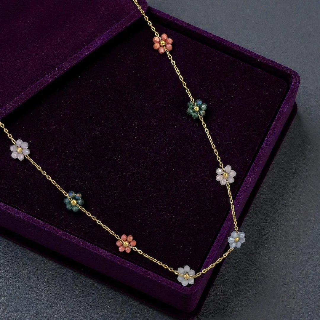 Rainbow Blossom Floral Chain