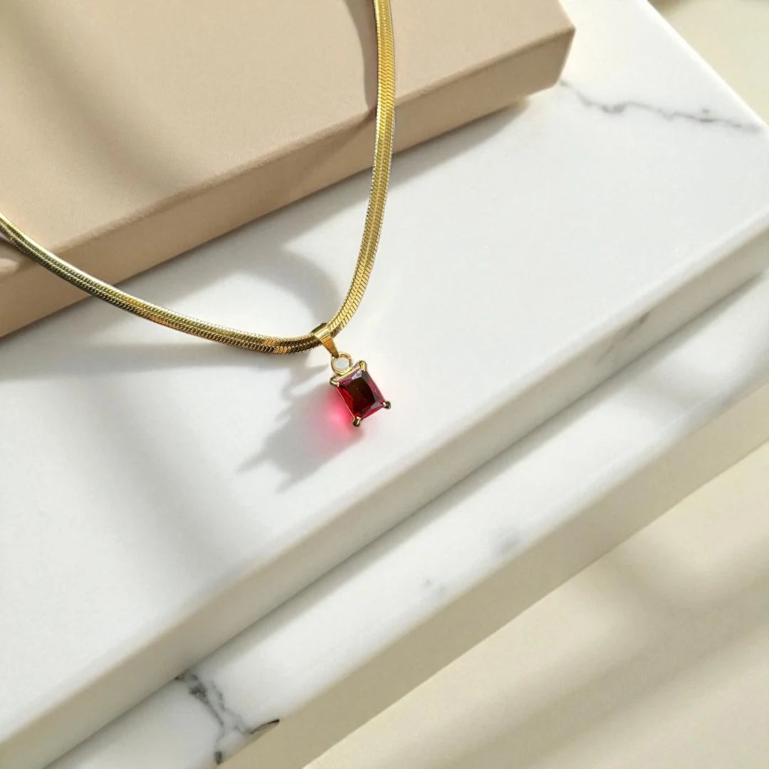 Regal Red Royale Pendant Necklace