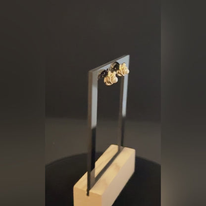 Pearl Bloom Studs – Gold Plated Daily Luxe Earrings