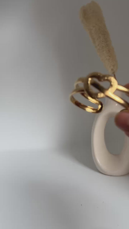 Molten Gold Love Bracelet