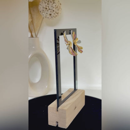Multitone Petal Statement Earrings - Waterproof & Lightweight