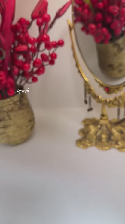 18KT Gold Plated Modern Sphere Luxe Bangle Bracelet